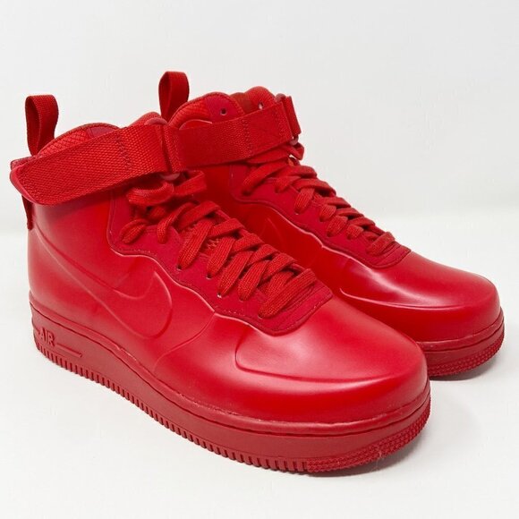 NIKE | Air Force 1 Foamposite Cup University Red High Tops Women's 7.5 - Picture 1 of 16